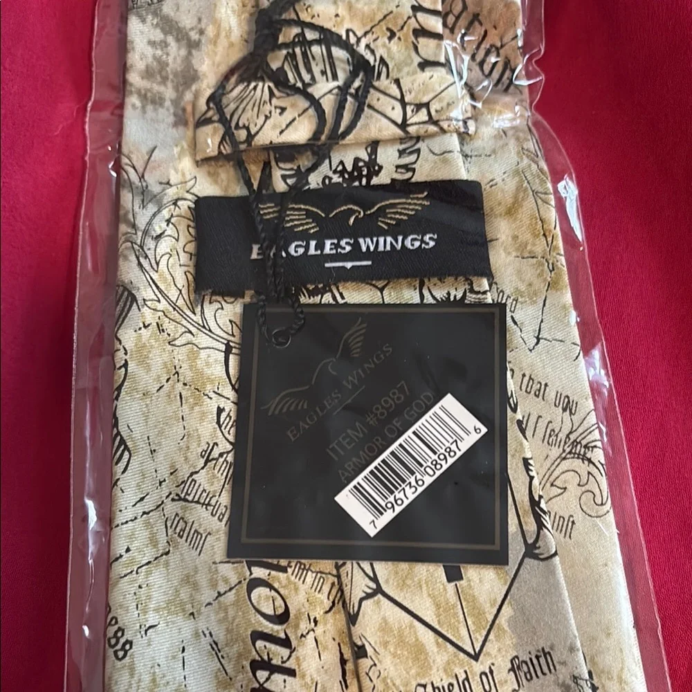 New Eagles Wings Salvation Print Tie